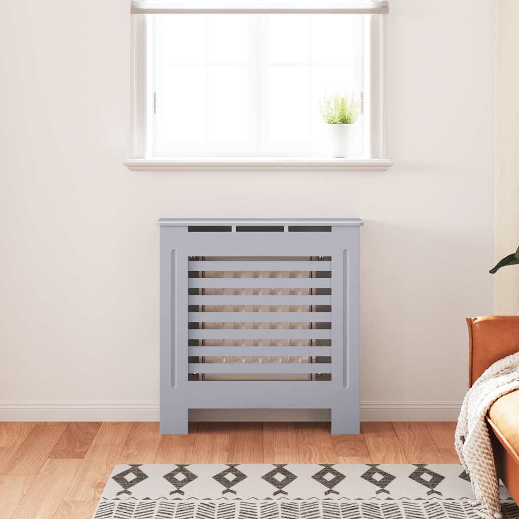 Vidaxl radiatorombouw 78 cm mdf grijs