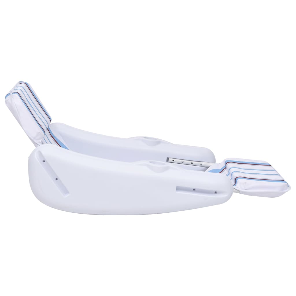 Silla de piscina Vidaxl flotante 140x83x60 cm