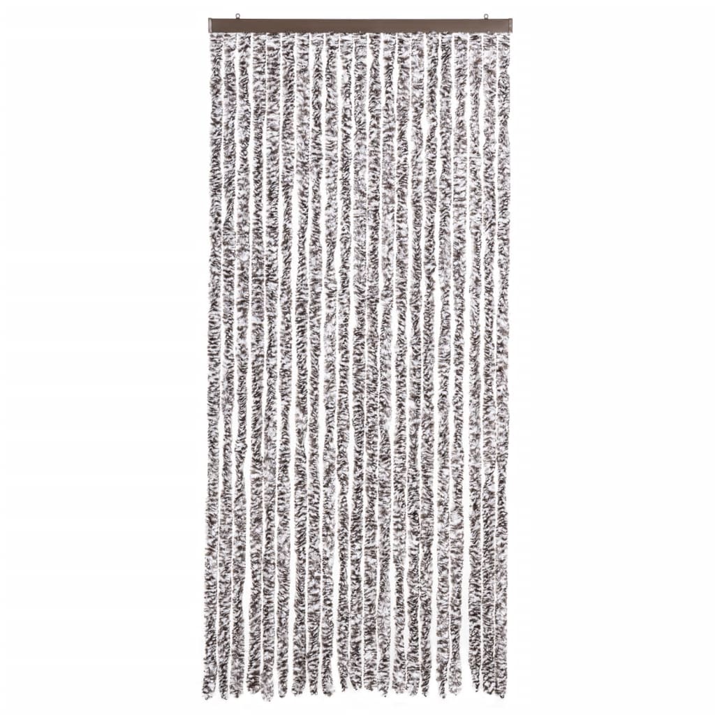 Vidaxl Fly Curtain 90x200 cm Chenille Brown e Beige