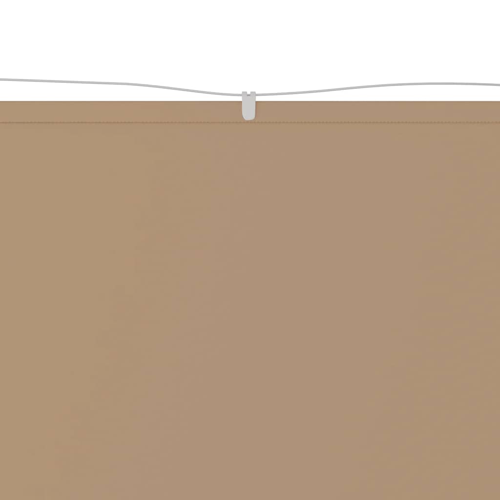 Vidaxl Luifel verticale 60x1200 cm tessuto oxford taupe