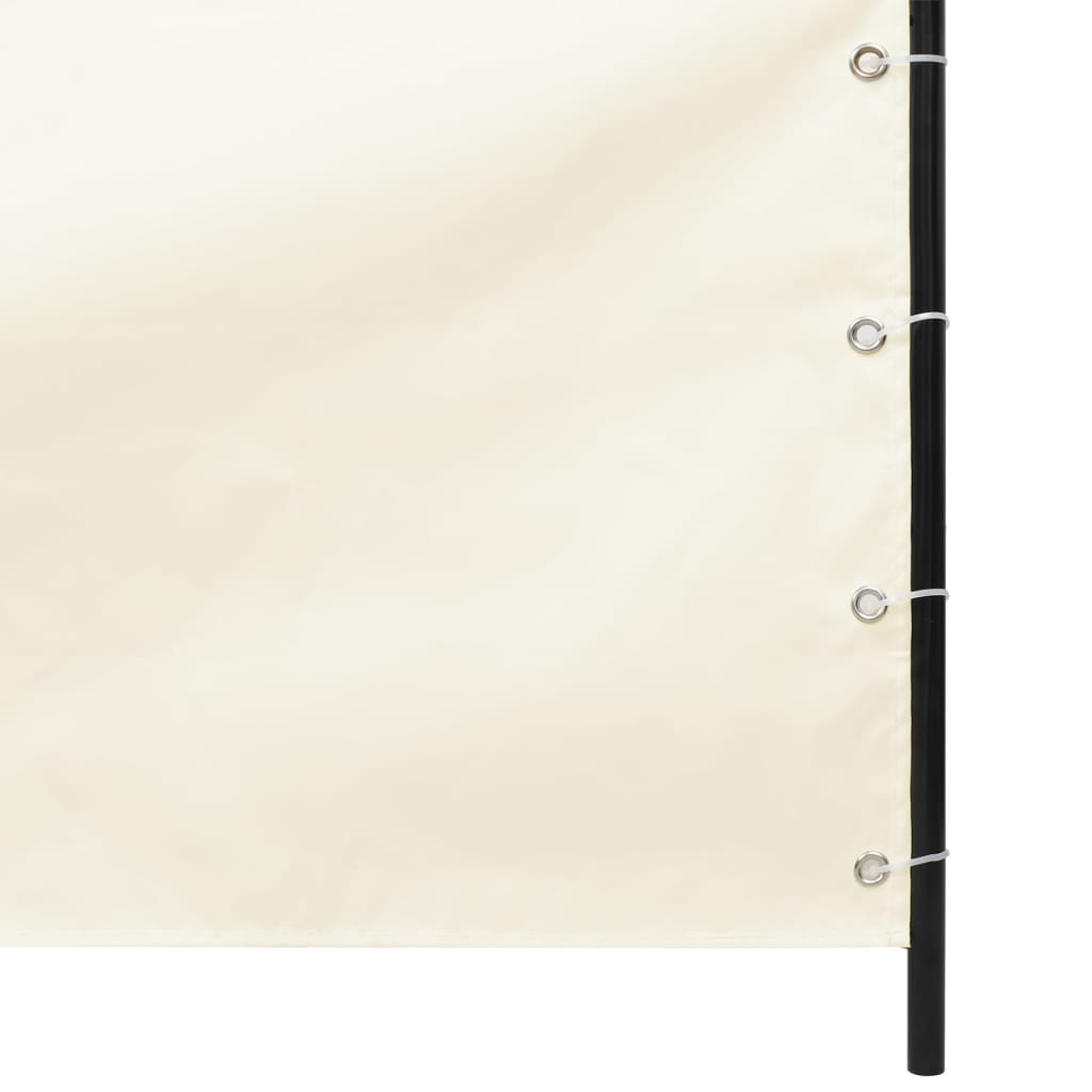 Vidaxl Balcony Schermata 140x240 cm Crescita in tessuto Oxford Crème