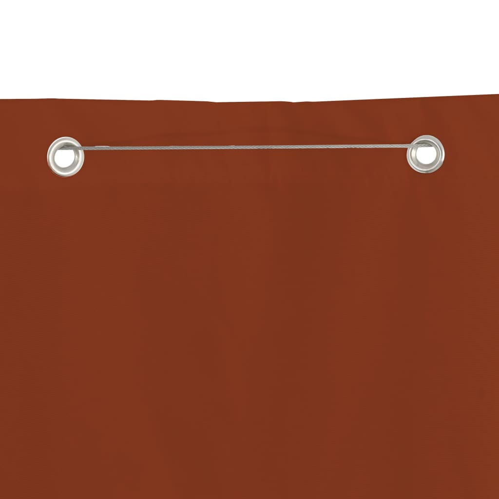 Vidaxl Balcony Screen 140x240 cm Oxford Fabric Terracotta -Collorato
