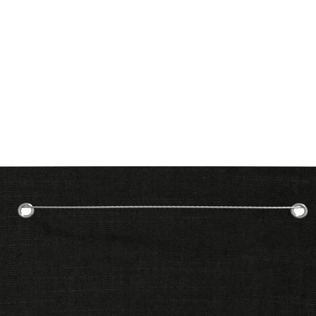 Vidaxl Balcony Schermata 140x240 cm tessuto oxford nero