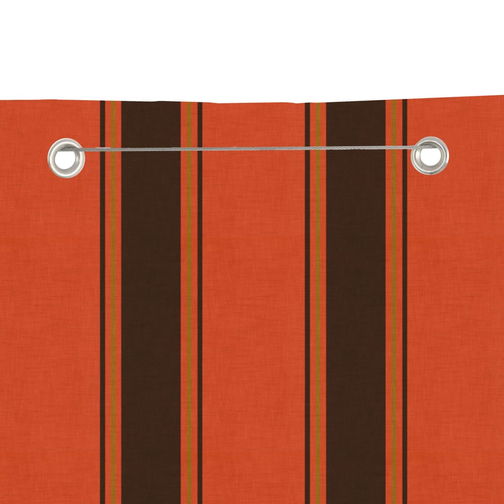Vidaxl Balcony Screen 80x240 cm tessuto oxford arancione e marrone