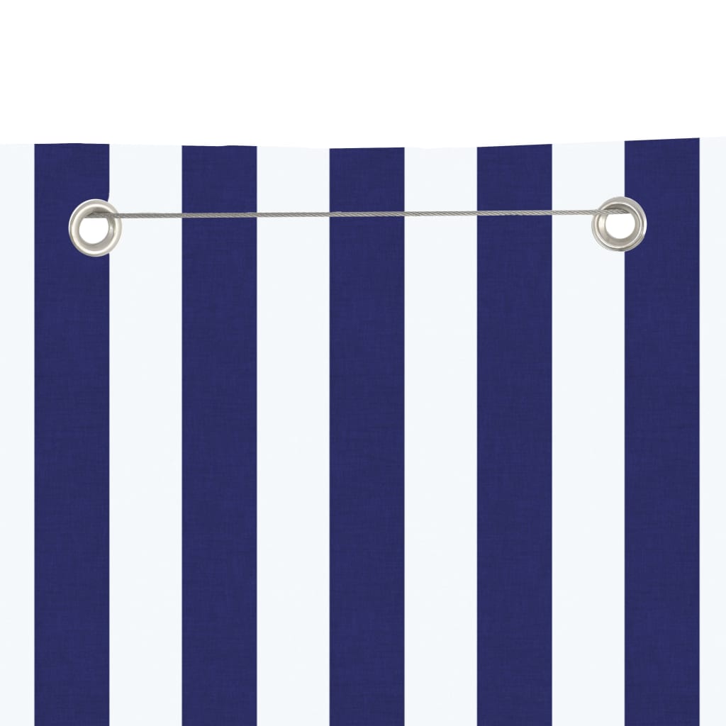 Vidaxl Balcony Schermata 120x240 cm tessuto oxford blu e bianco