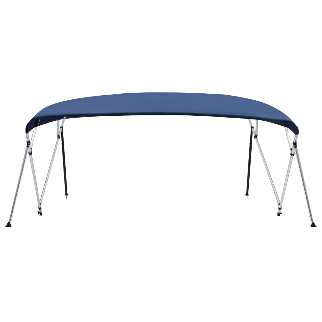 Vidaxl biminitop 4-boogs 243x (230-244) x137 cm azul marino