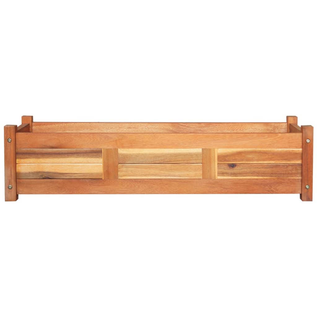 Vidaxl plantenbakken verhoogd 2 st 100x30x25 cm acaciahout