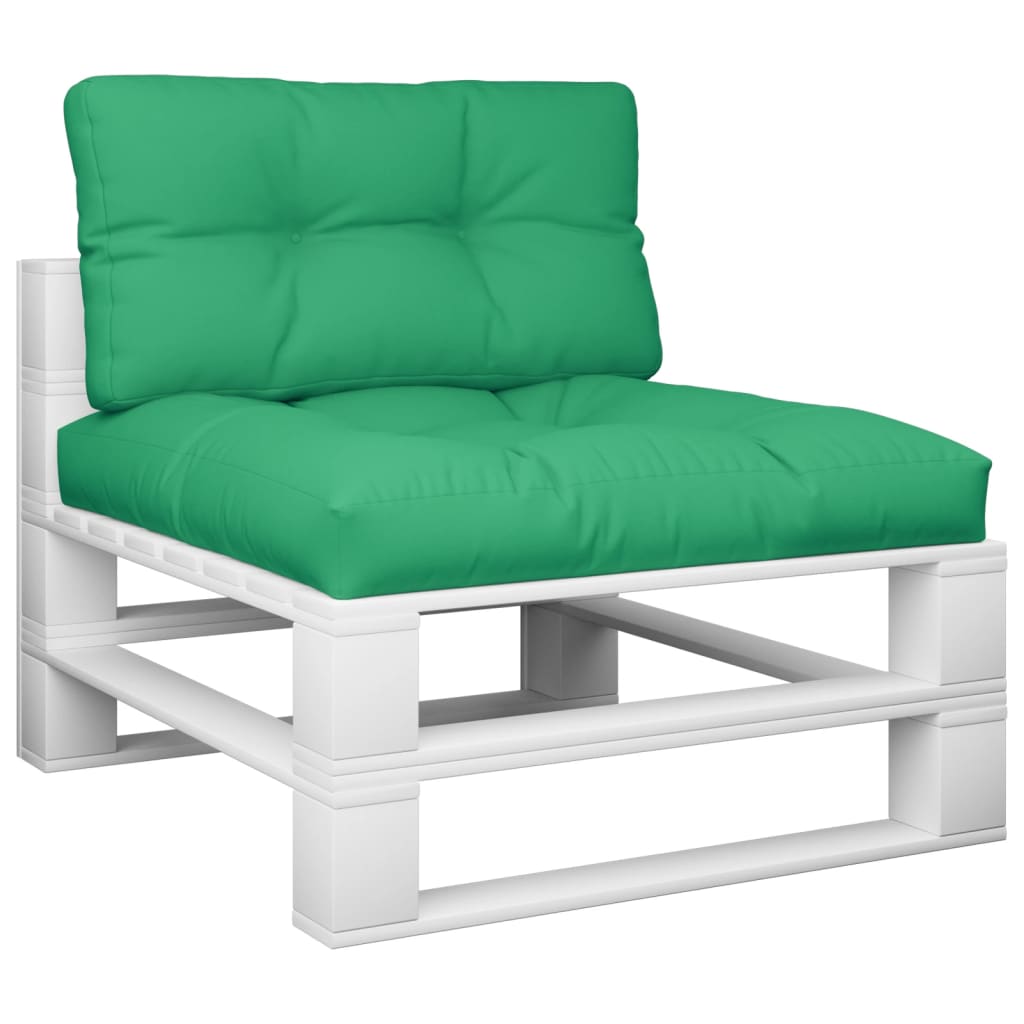 VidaXL cojines palet 2uds tela verde
