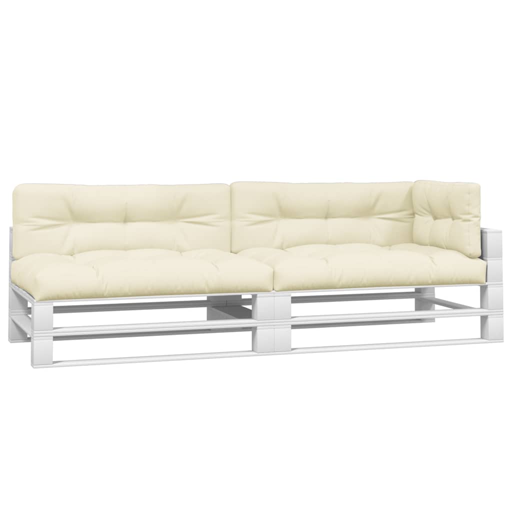 Vidaxl Pallet Cushions 5 St Fabric Crème -Colored