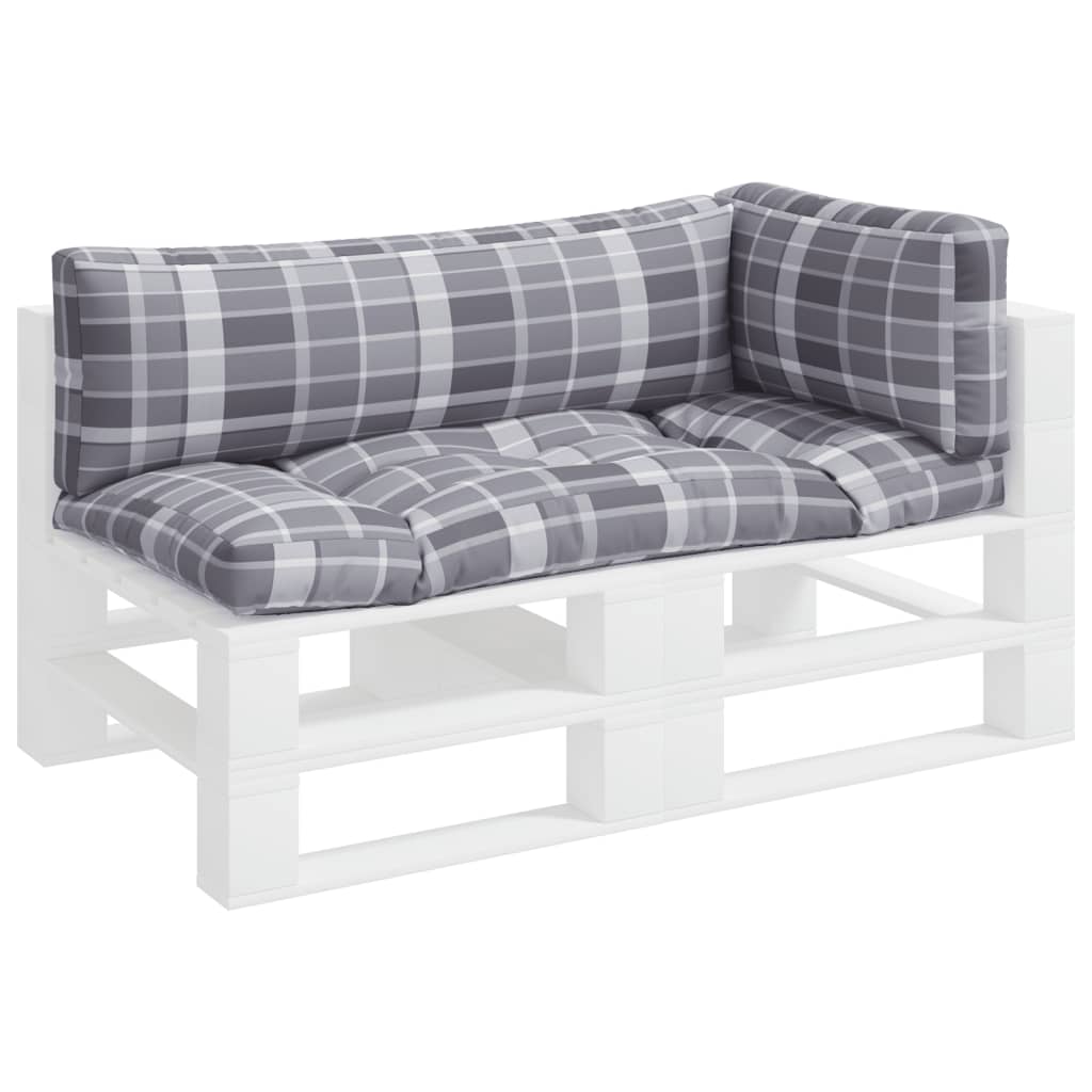 Vidaxl Cushions 3 st de tela Diamante Gray Gray