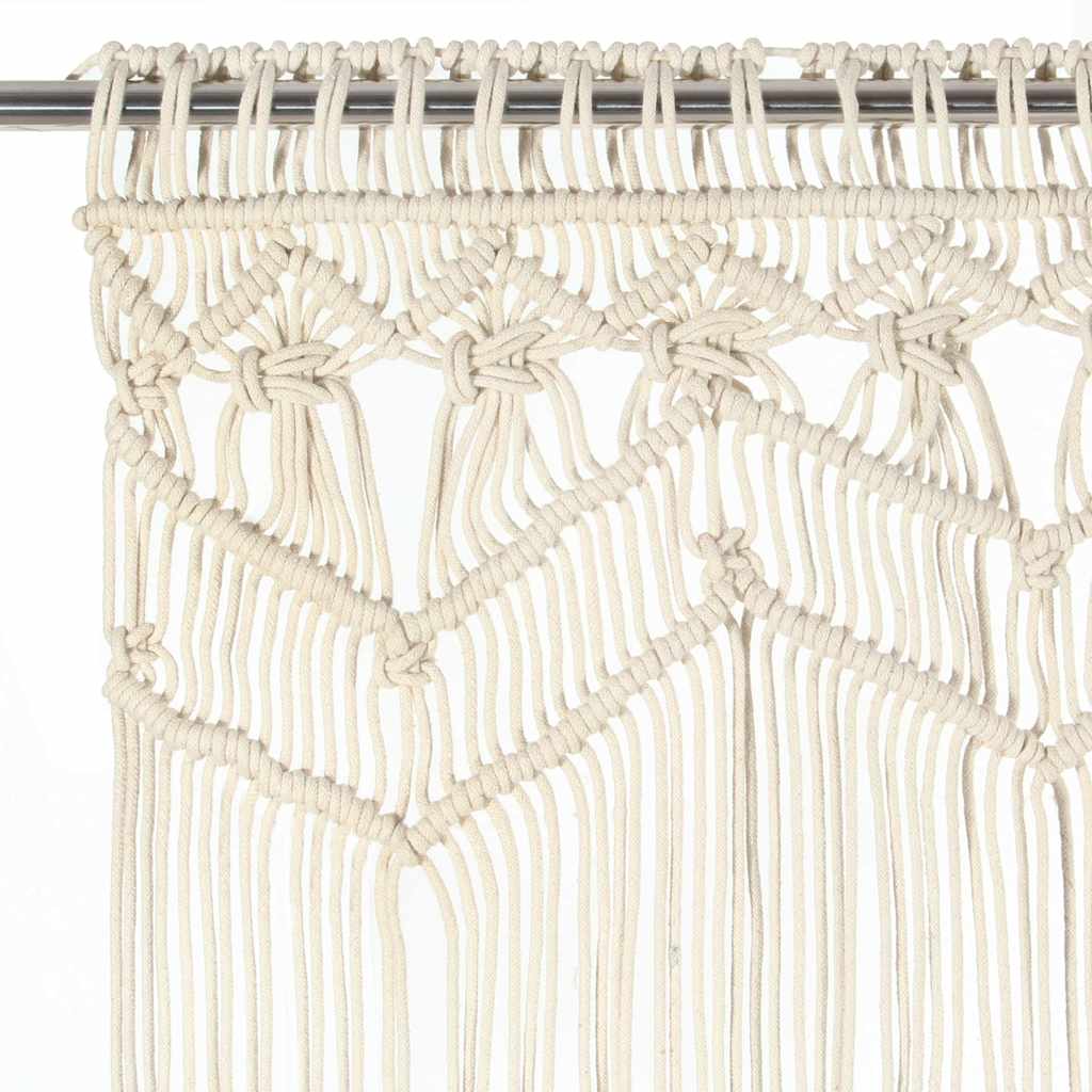 Cortina Vidaxl Macramé 140x240 cm de algodón