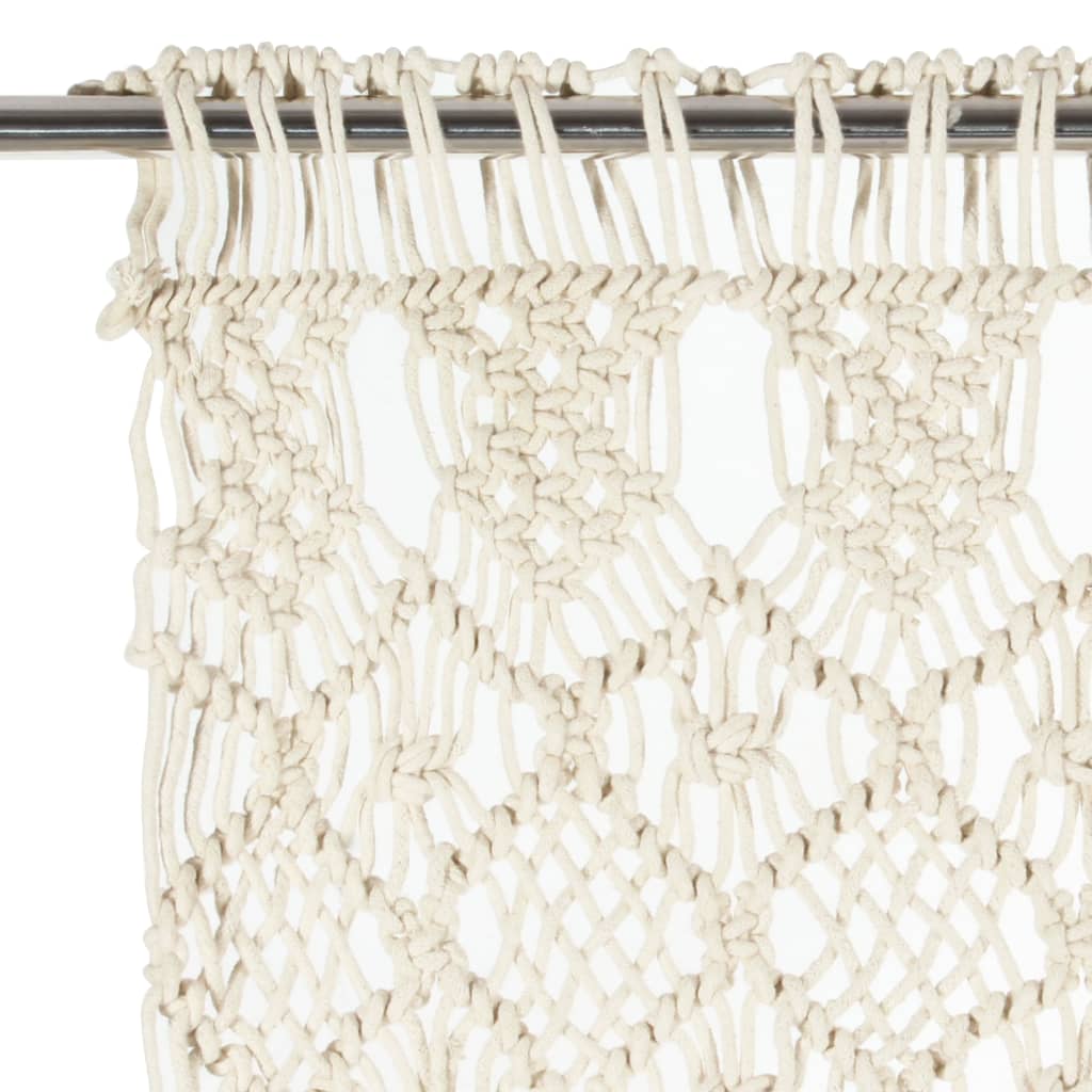 Cortina Vidaxl Macramé 140x240 cm de algodón