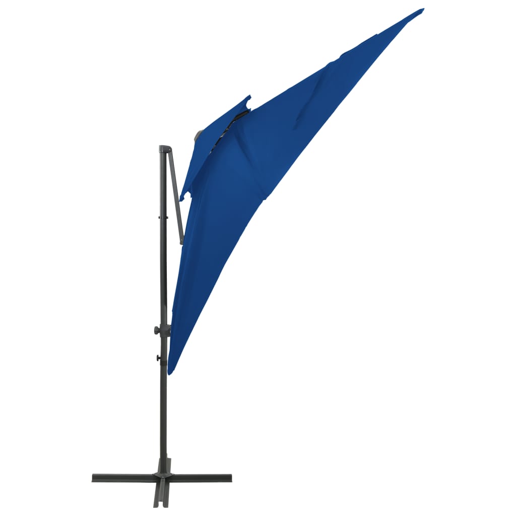 Vidaxl Parasolo galleggiante con doppio tetto 250x250 cm blu azure