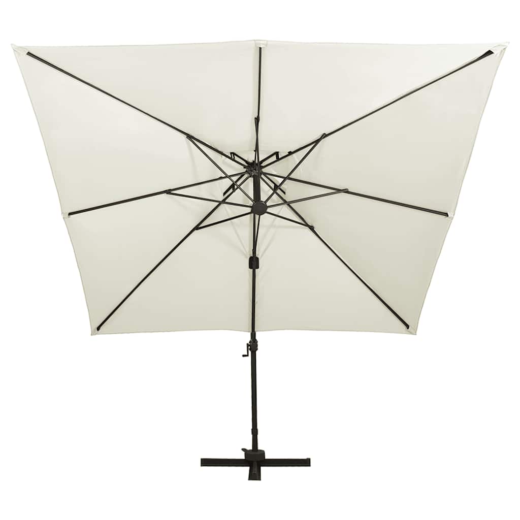 Vidaxl Parasolo galleggiante con doppio tetto 300x300 cm sabbia
