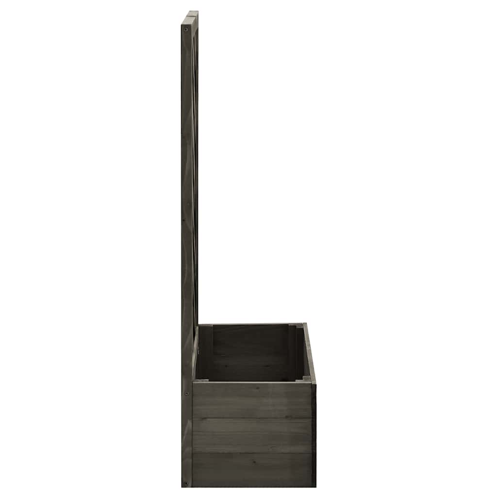 Vidaxl Latwerkplantenbak 50x25x90 cm Pine grigio solido