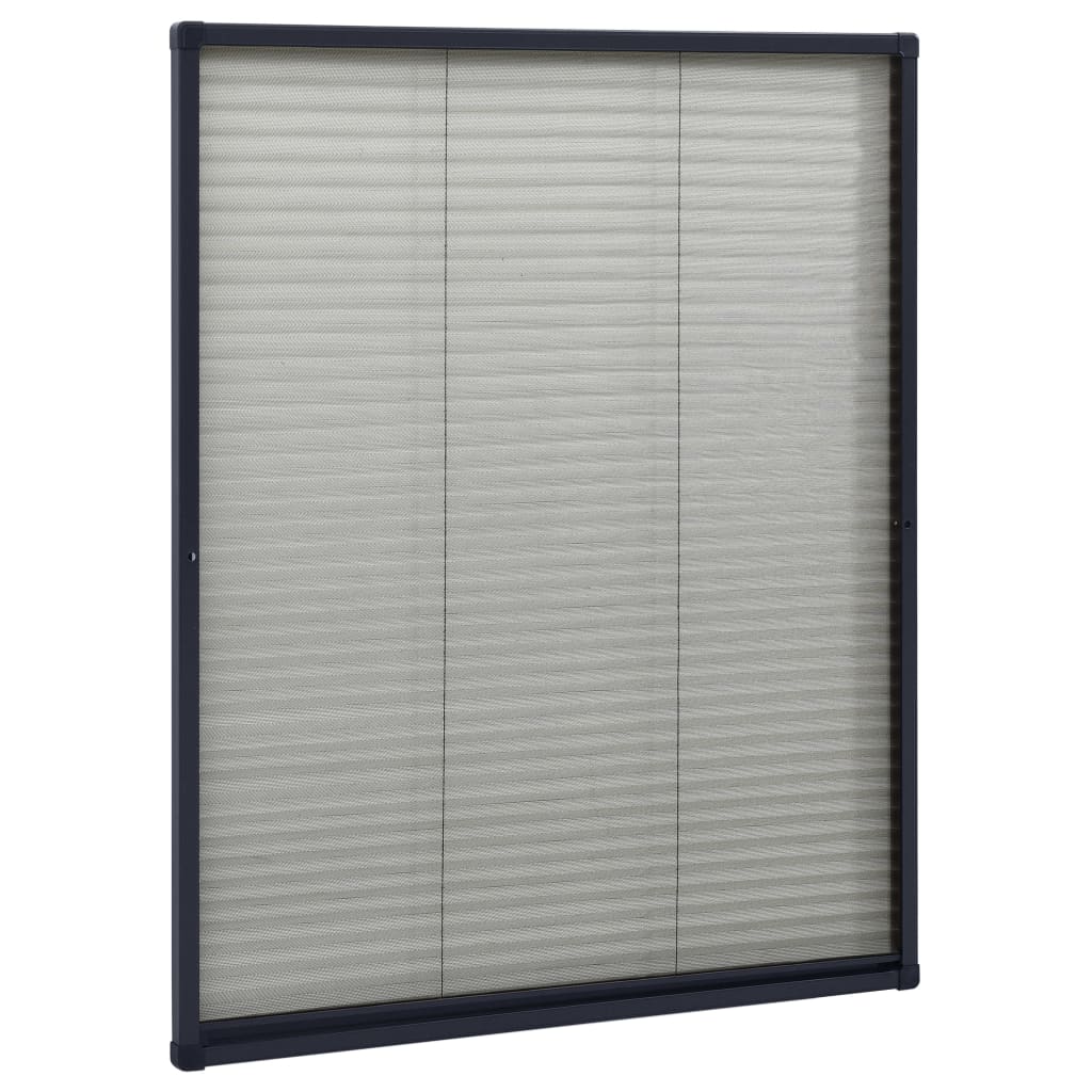 Ventana Vidaxl Plissé 60x80 cm de aluminio antracita