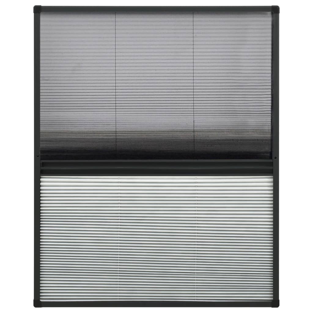 Vidaxl Raamhor Plissé con malversación de aluminio 80x100 cm