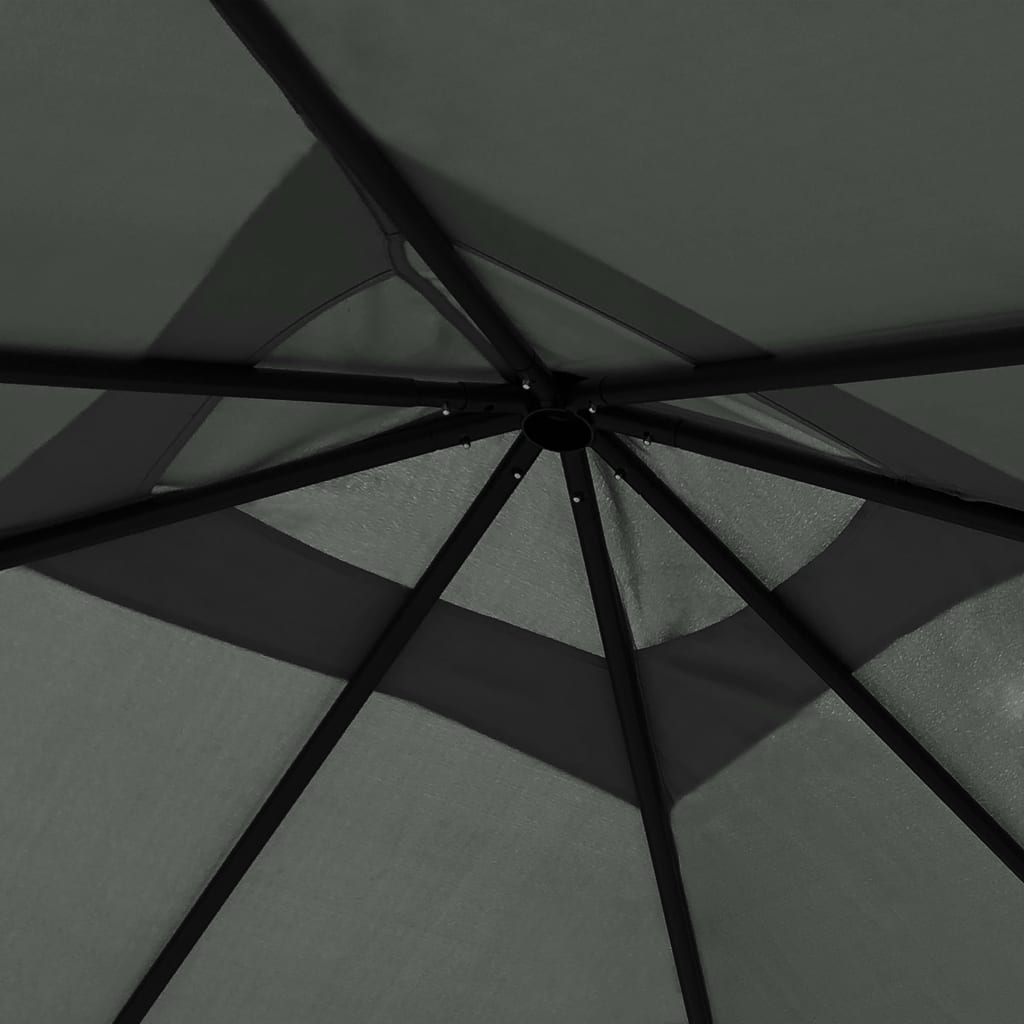 Vidaxl ARBOR con copertine di palo 160 g m² 3x3x2,6 m colorato antracite