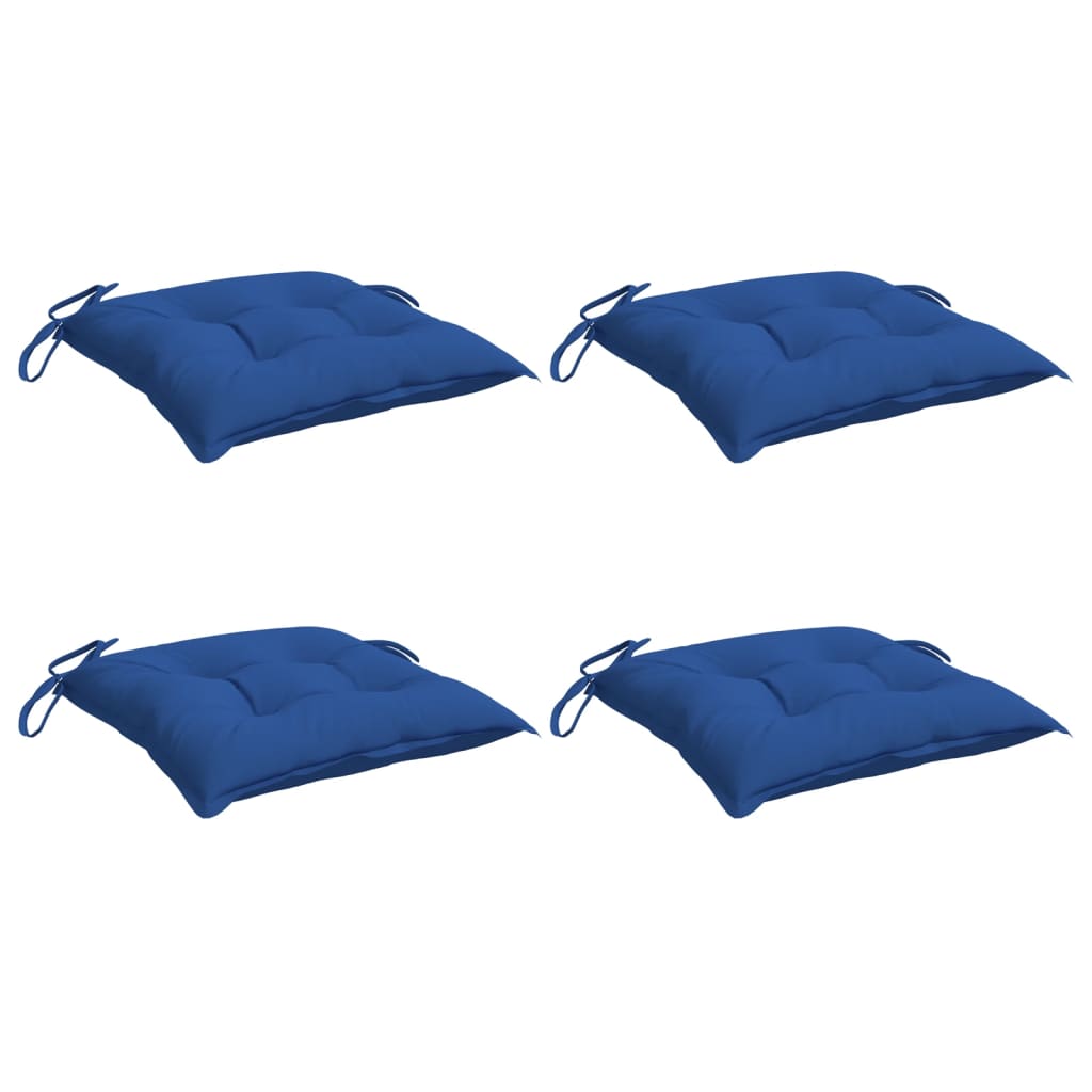 Vidaxx cojines para silla 4uds 40x40x7 cm tela oxford azul