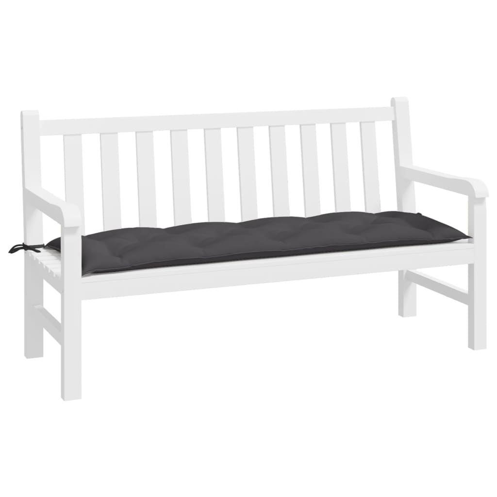 Vidaxl Garden Banch Cushion 150x50x7 cm tessuto oxford antracite -lorato