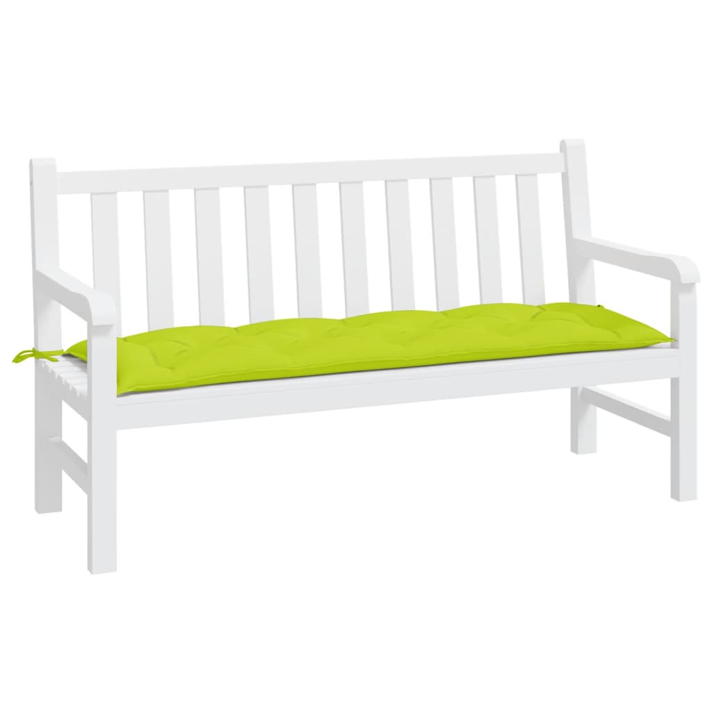 Vidaxl Garden Bench Cushion 150x50x7 cm tessuto Oxford Verde chiaro