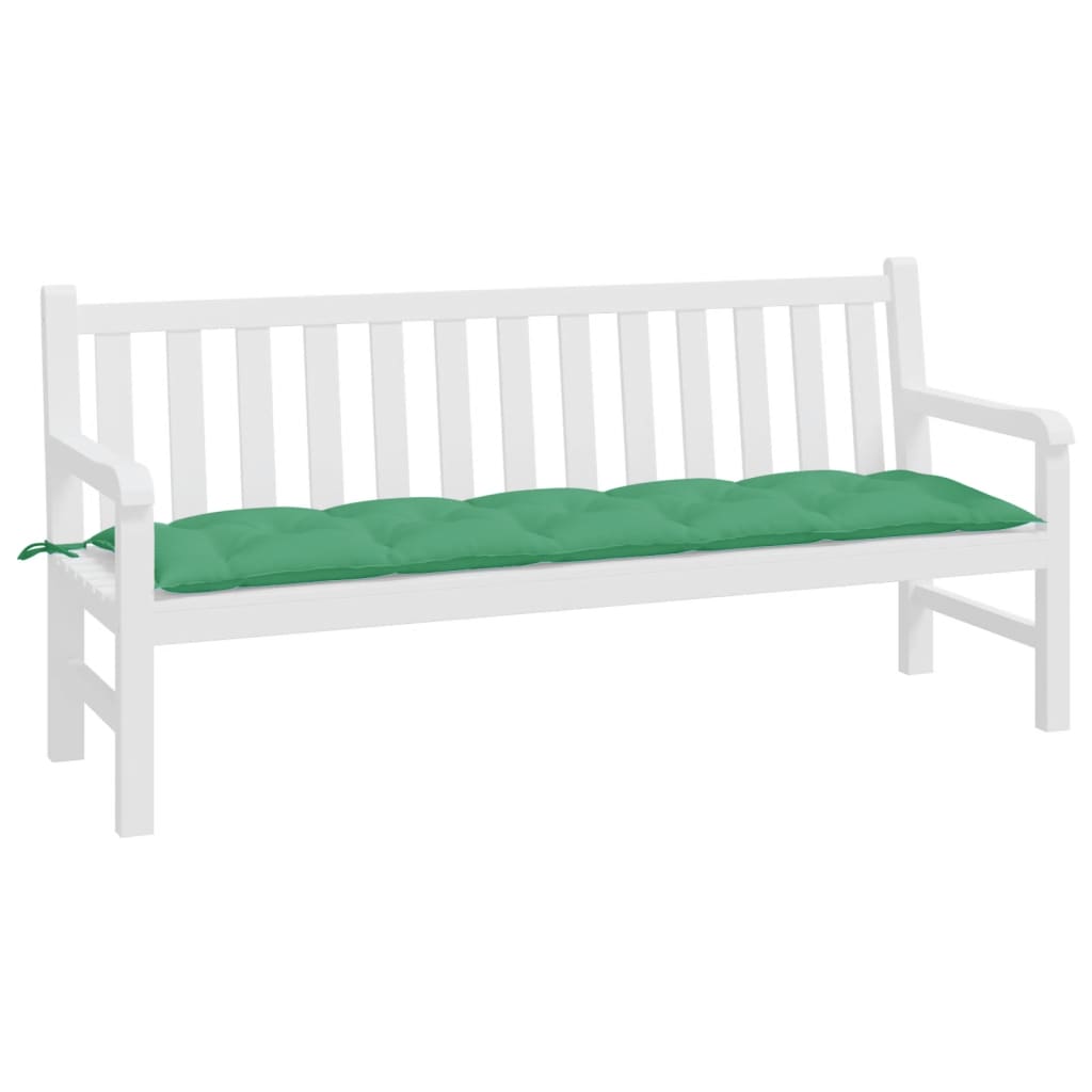 Vidaxl Garden Bench Cushion 180x50x7 cm tessuto oxford verde