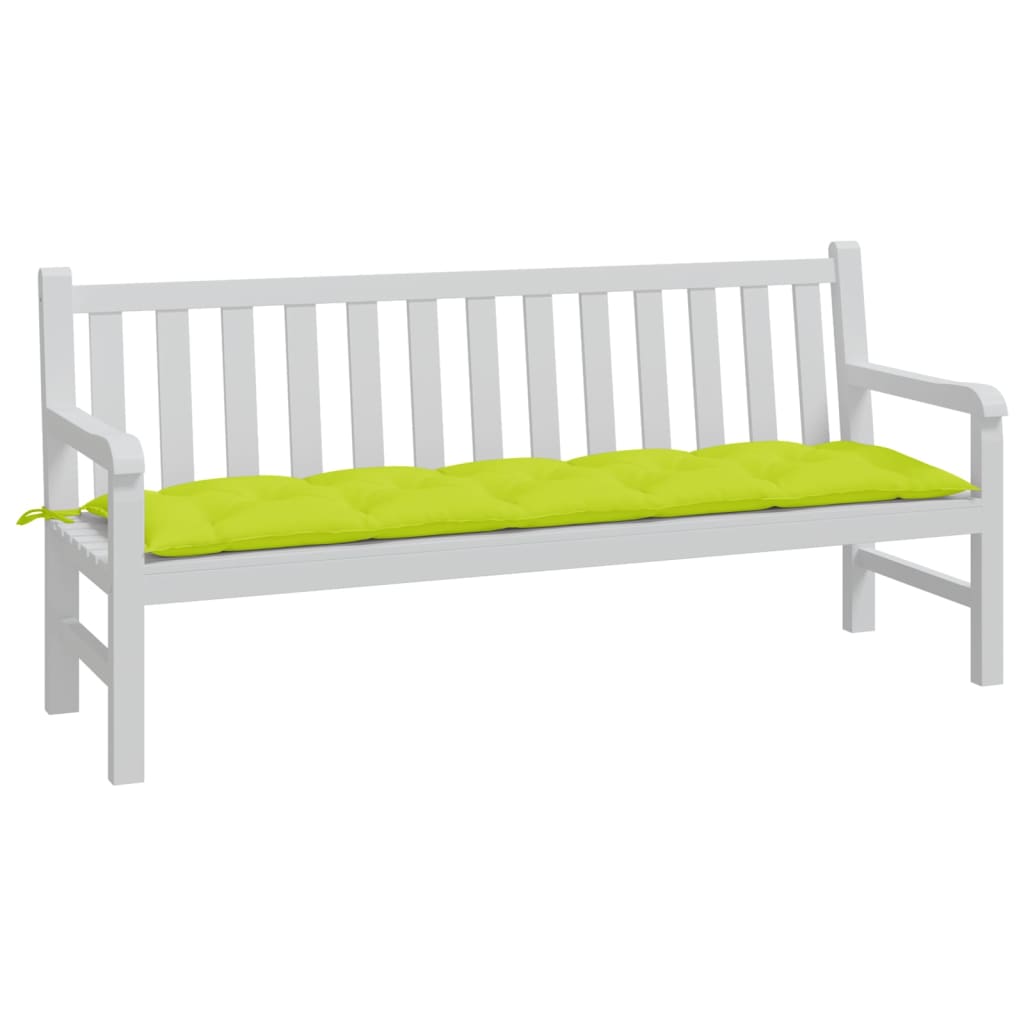 Vidaxl Garden Bench Cushion 180x50x7 CM Oxford Fabric Clear Verde