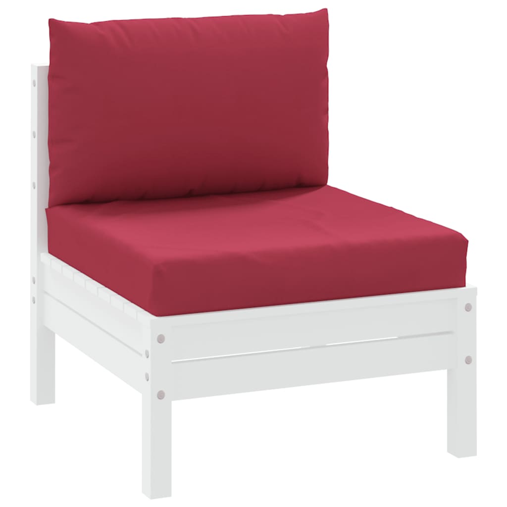 Vidaxl Pallet Cushions 2 St Oxford Fabric Wine Rood