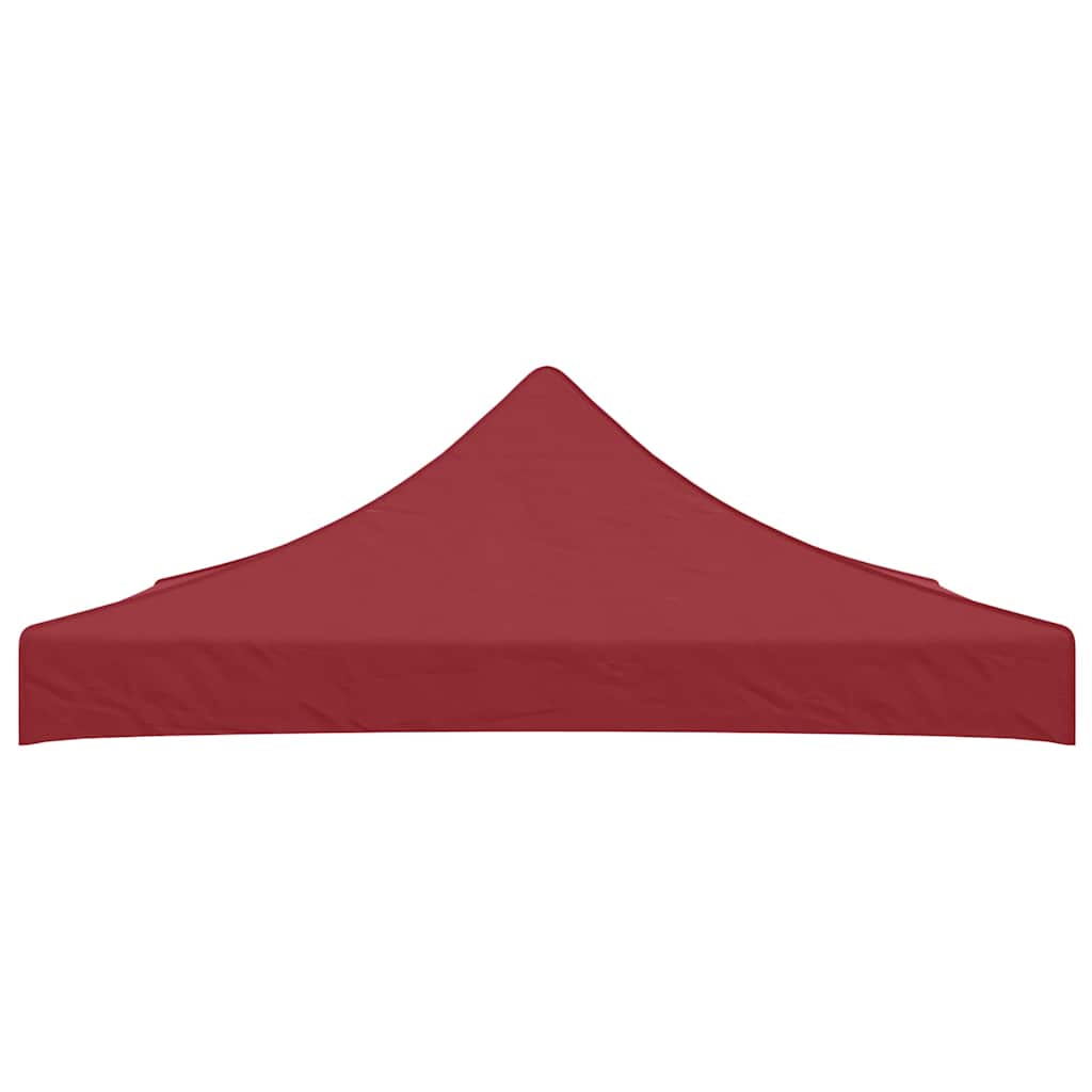 Techo de carpa de fiesta de Vidaxl 270 g m² 3x3 m Burdeos rojo
