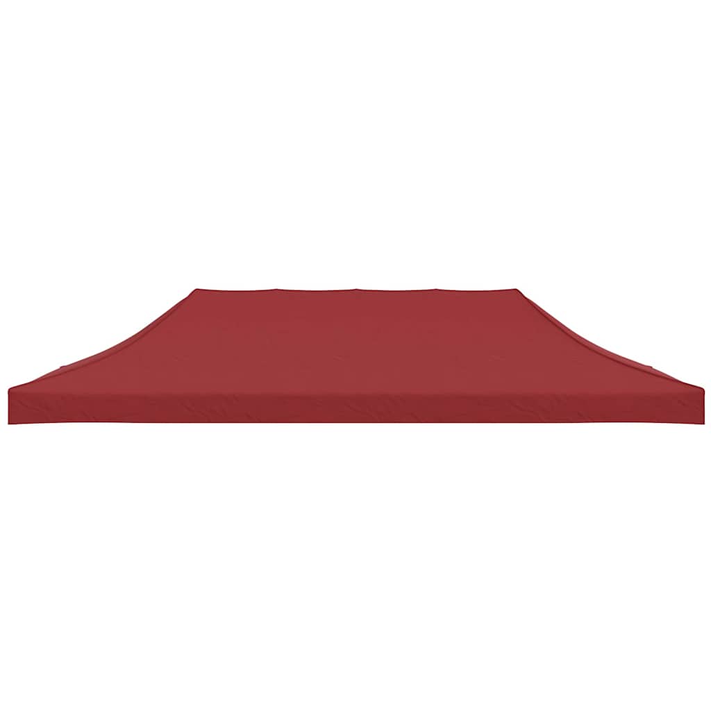 Techo de carpa de fiesta de Vidaxl 270 g m² 6x3 m Burdeos rojo