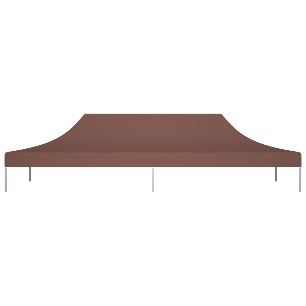Techo de carpa de fiesta de Vidaxl 270 g m² 6x3 m marrón