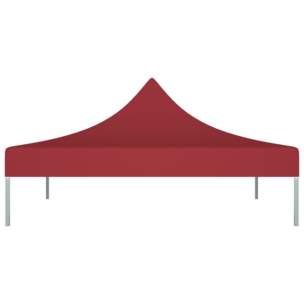 Techo de carpa de fiesta de Vidaxl 270 g m² 2x2 m Burdeos rojo