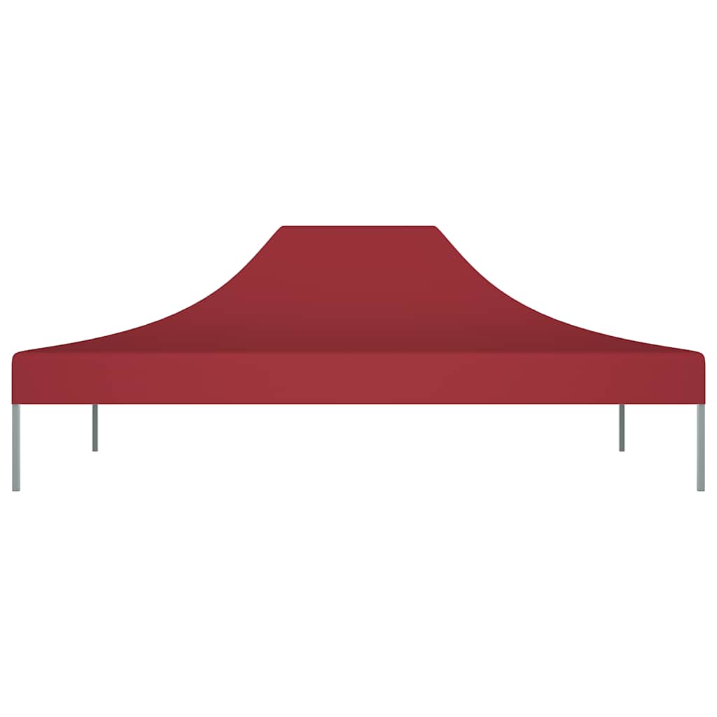 Techo de carpa de fiesta de Vidaxl 270 g m² 4x3 m Burdeos rojo