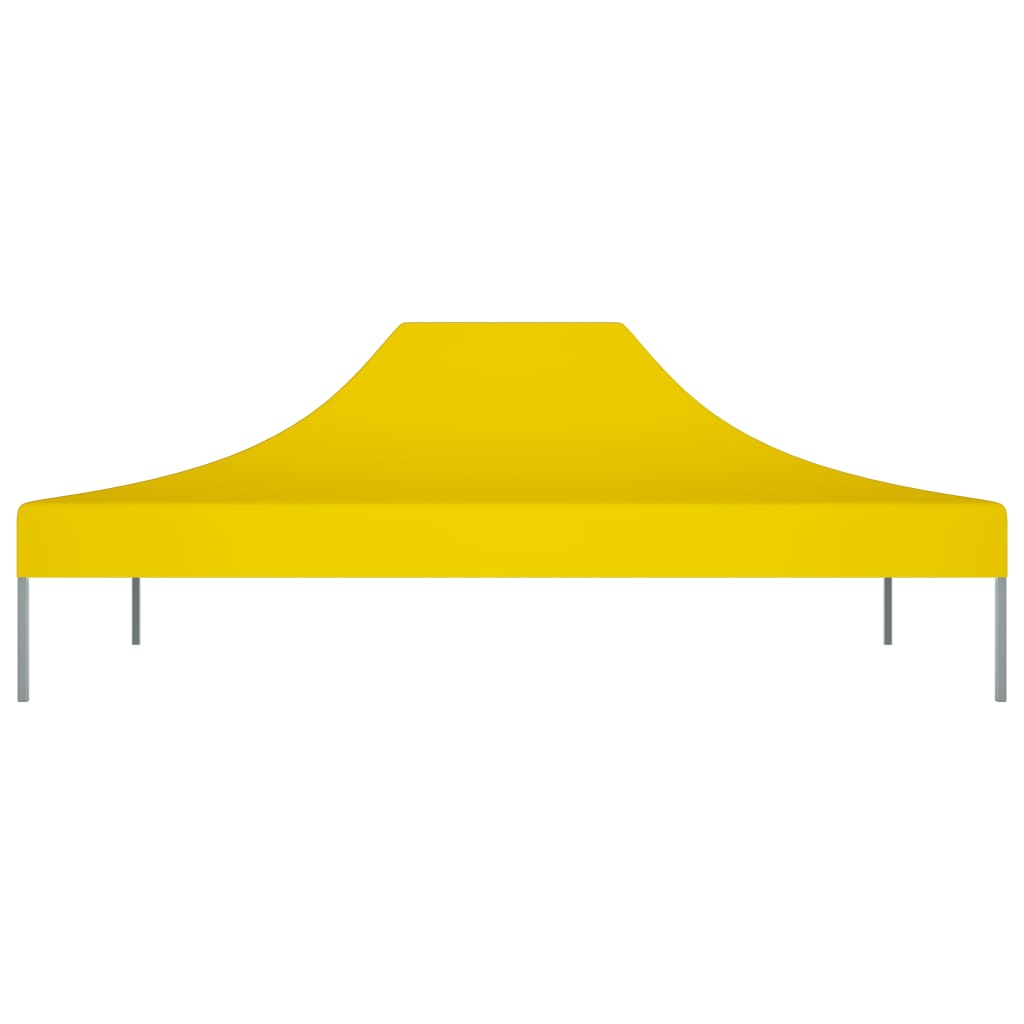 Techo de carpa de fiesta Vidaxl 270 g m² 4.5x3 m amarillo