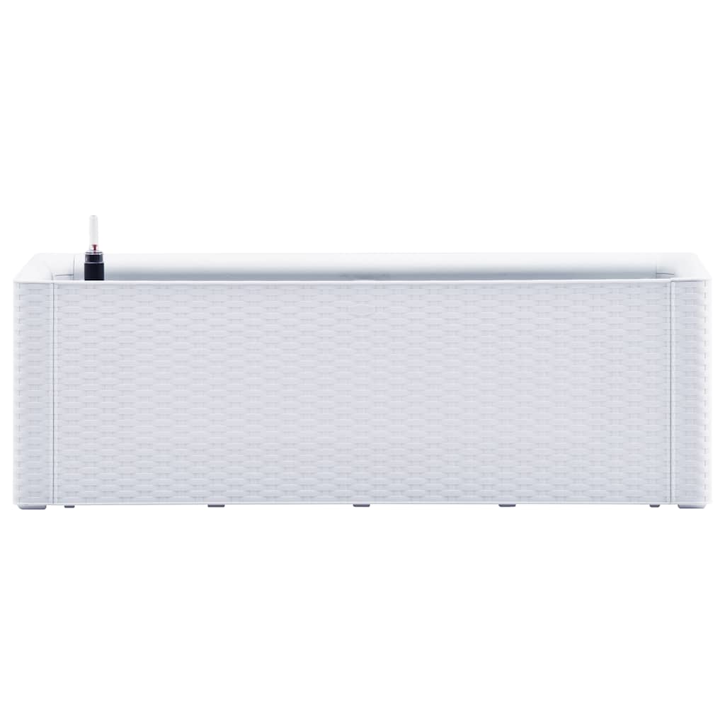Vidaxl Planter alto con sistema autoempleado 100x43x33 cm blanco