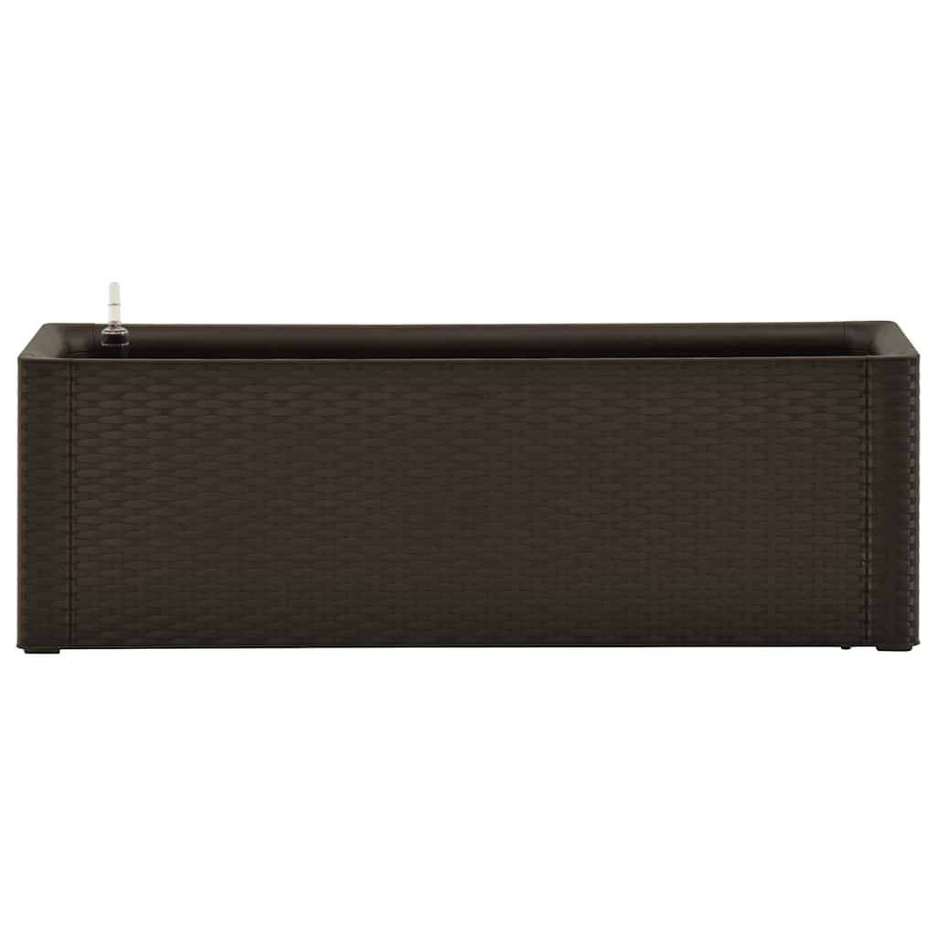 Vidaxl fioriera in alto con sistema auto -impiegato 100x43x33 cm mokka