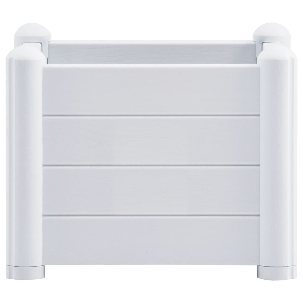 Plantador Vidaxl elevado 43x43x35 cm PP White