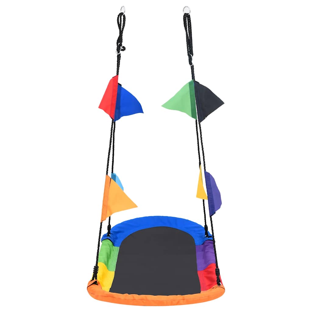 Vidaxl Nest Swing con banderas 165x70 cm