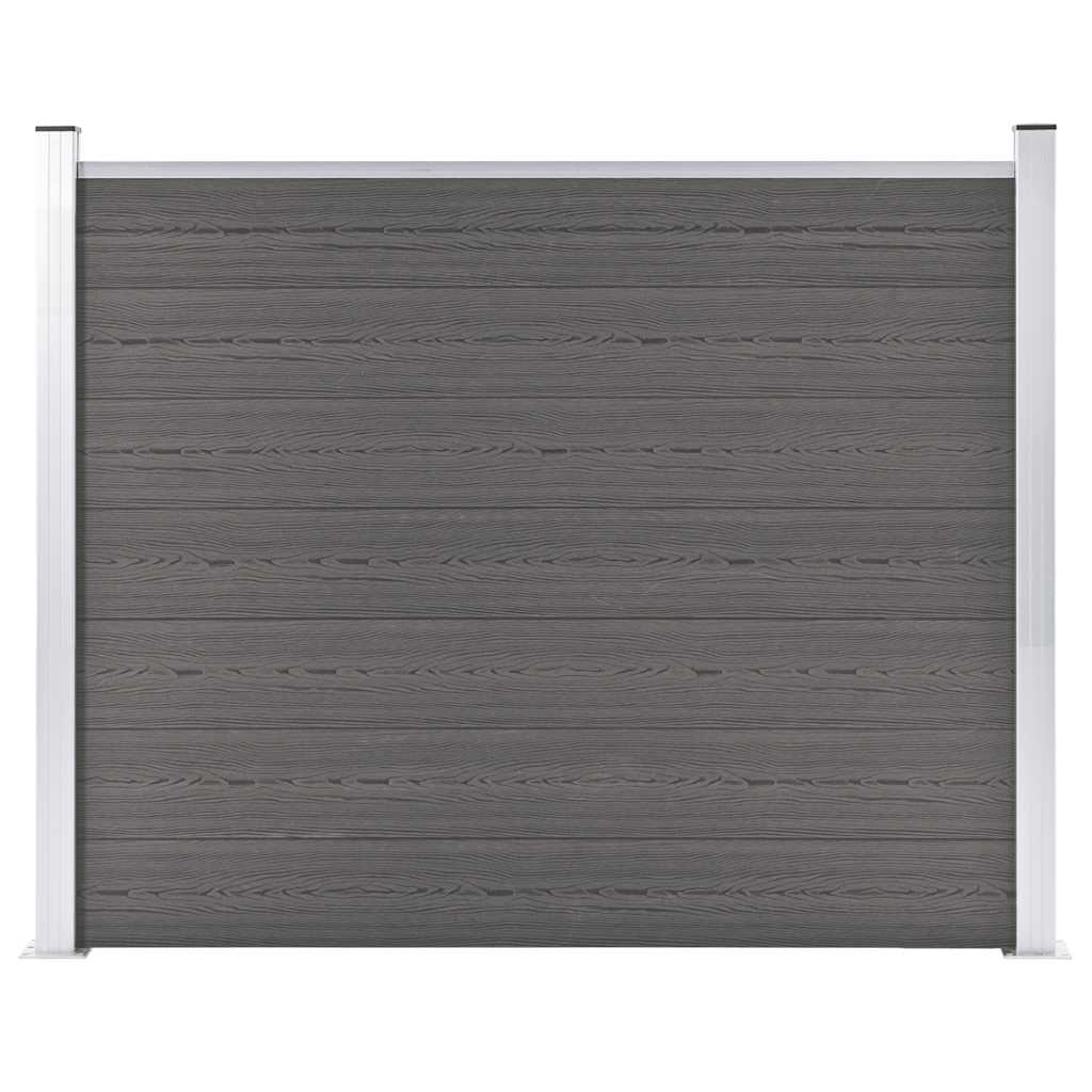 Panel de valla Vidaxl 180x146 cm HKC Gray