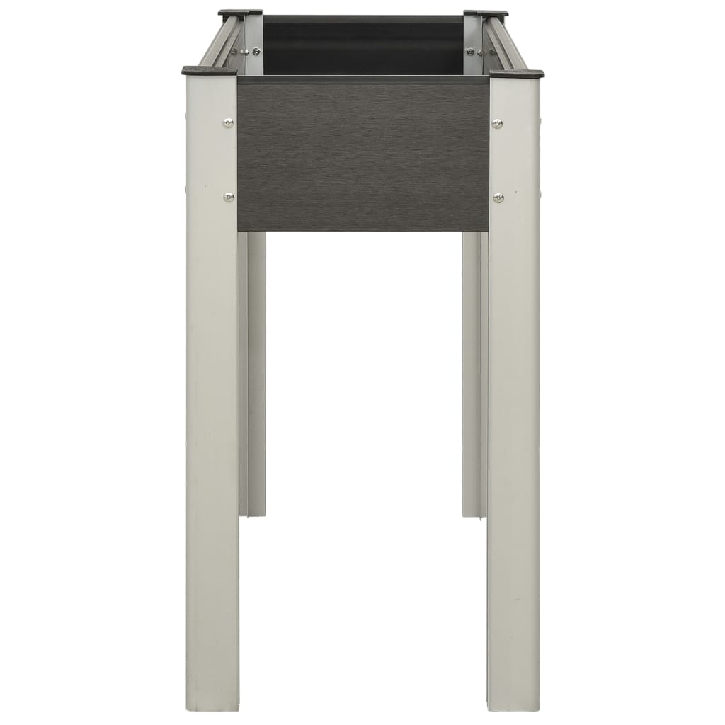 Plantador Vidaxl elevado 100x40x75 cm HKC Gray