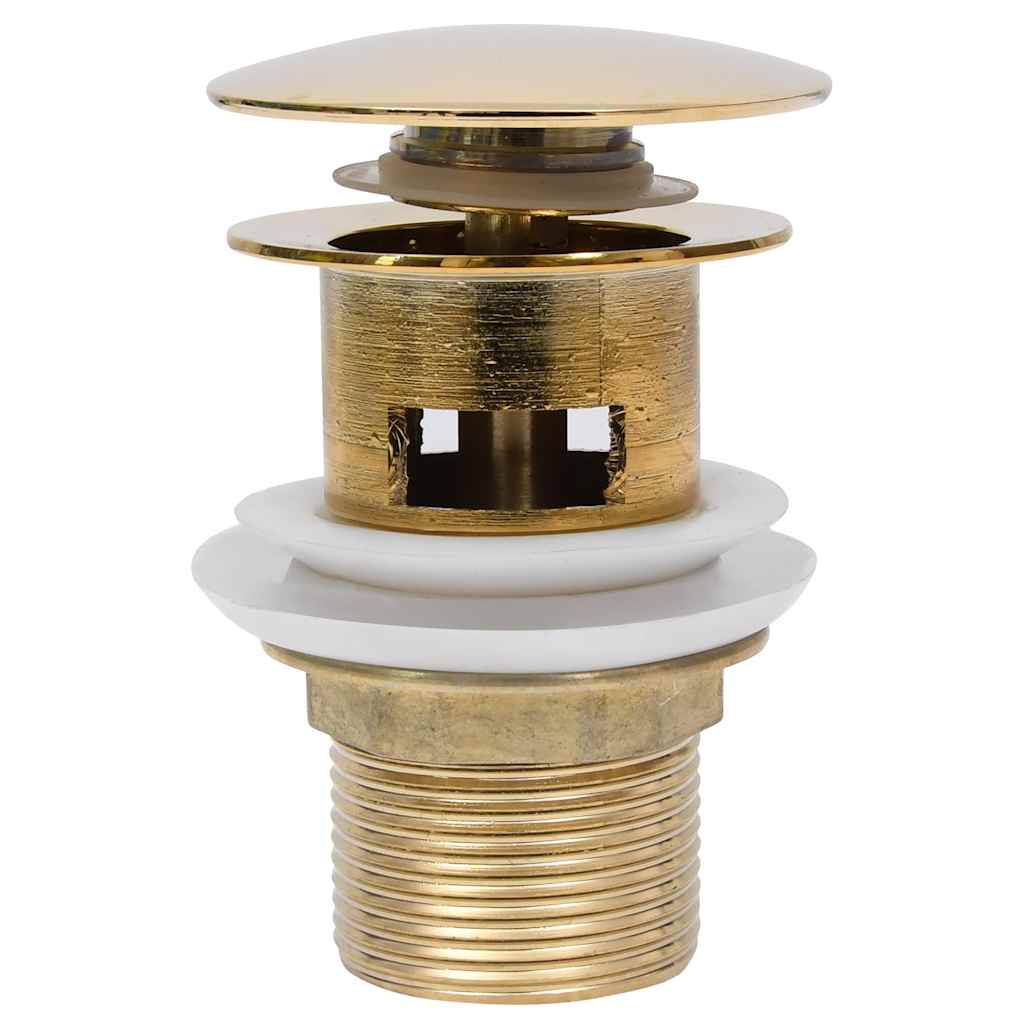 Pop-up di drenaggio Vidaxl con overflow 6.4x6.4x9.1 cm colorato in oro