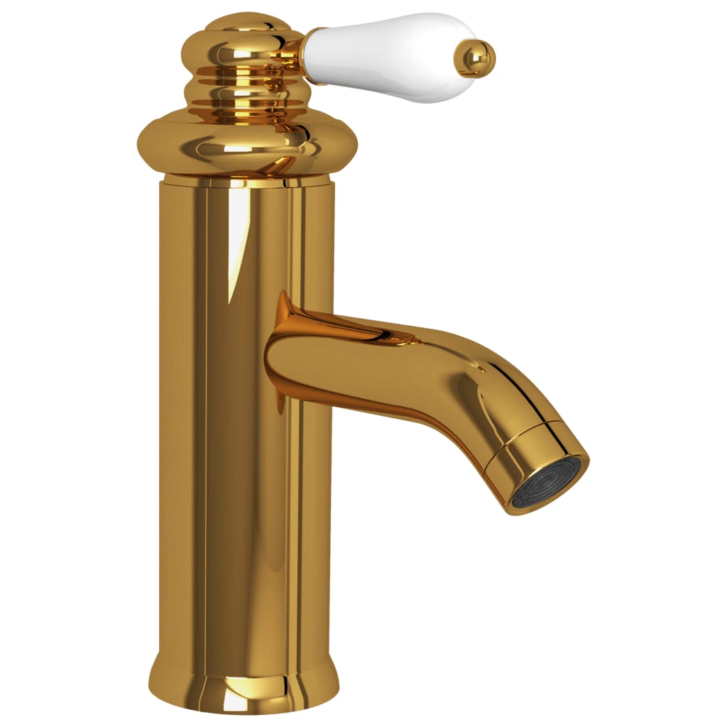 Vidaxl Washbasin Faucet 130x180 mm de color oro