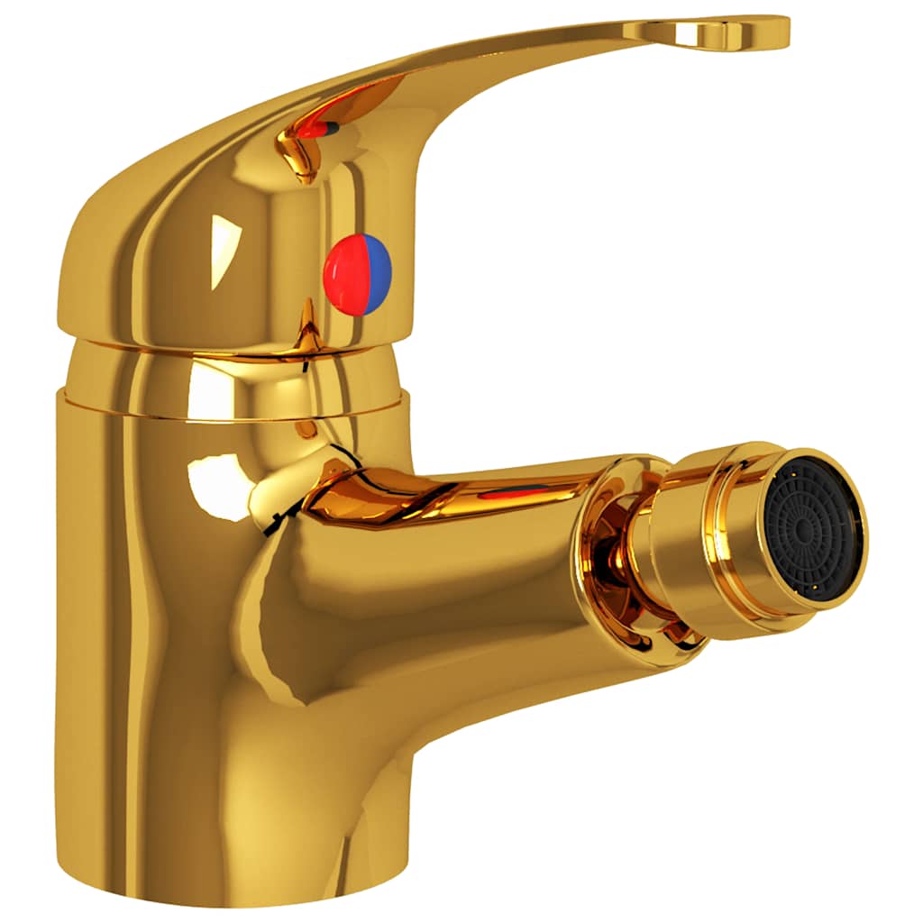 Vidaxl Bidet Valve 13x12 cm colorato in oro