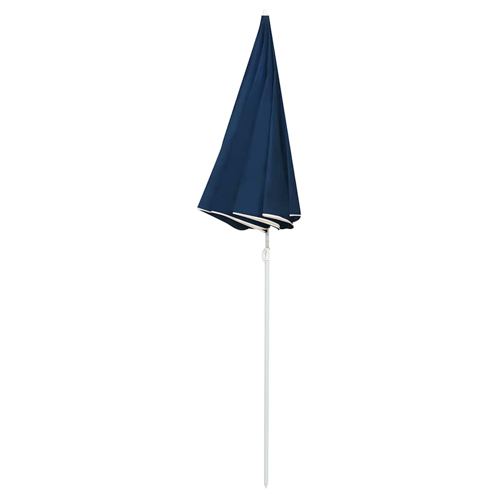 Sombrilla vidaxl con poste de acero 180 cm azul