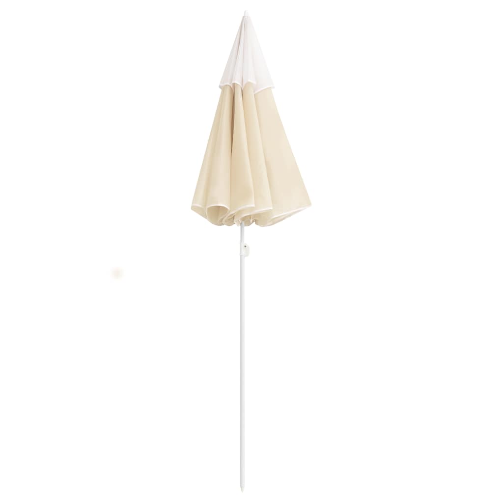 Parasol Vidaxl con poste de acero 180 cm de arena