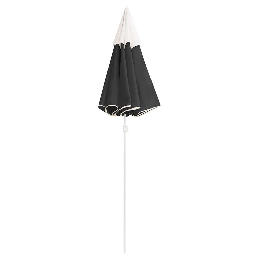 Parasol Vidaxl con polo de acero 180 cm de antracita