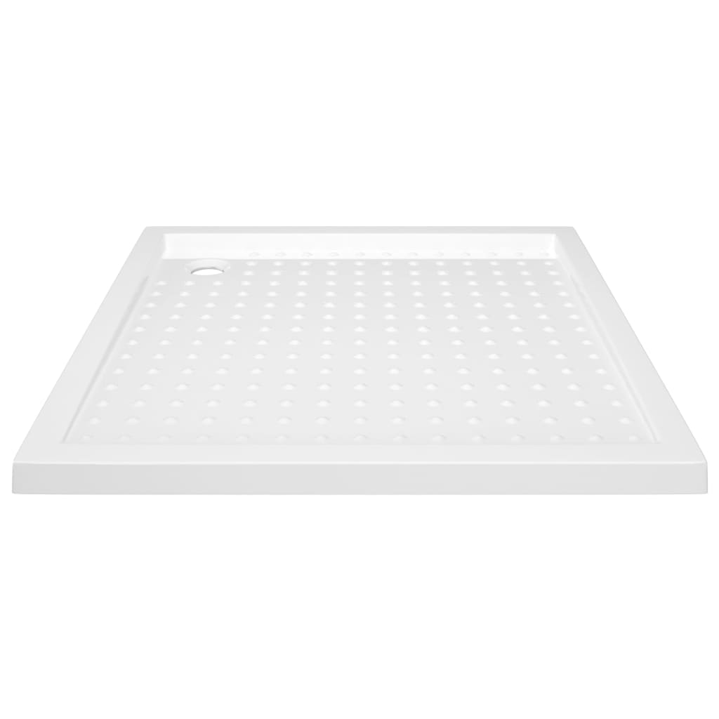 Bandeja de ducha Vidaxl con pernos 90x90x4 cm blanco