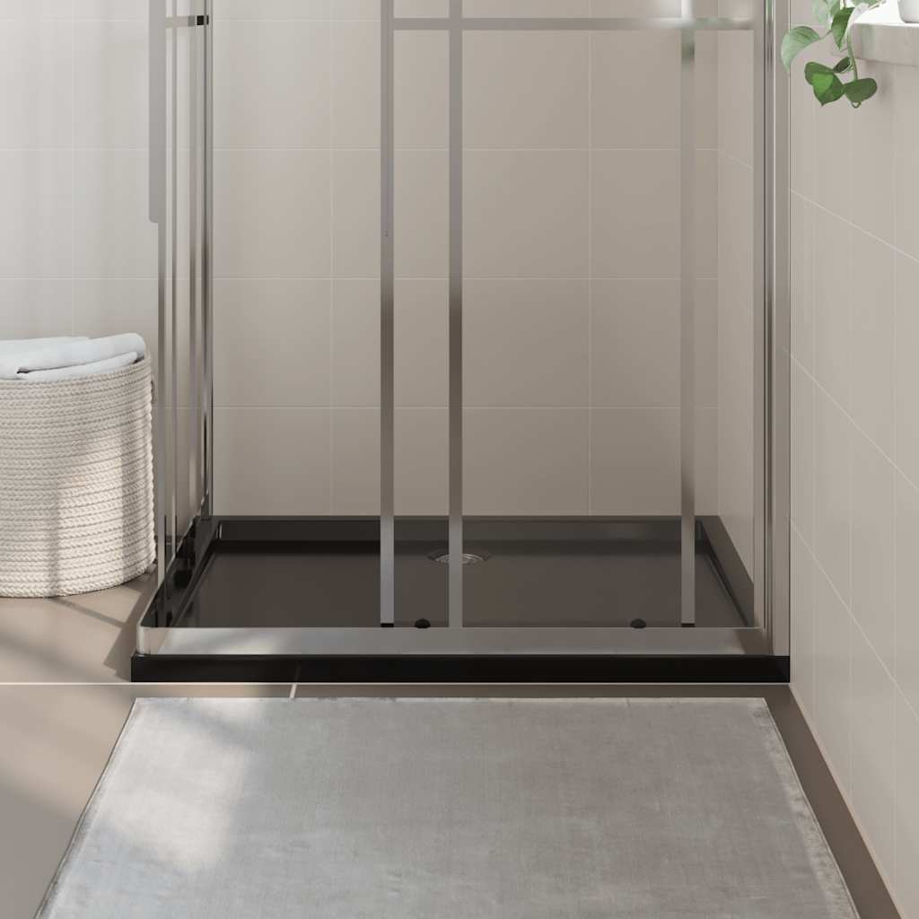 Vidaxl Bandeja de ducha Rectangular 80x100 cm Negro