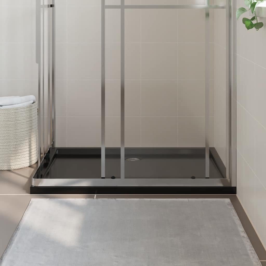Vidaxl Bandeja de ducha Rectangular 80x120 cm Negro