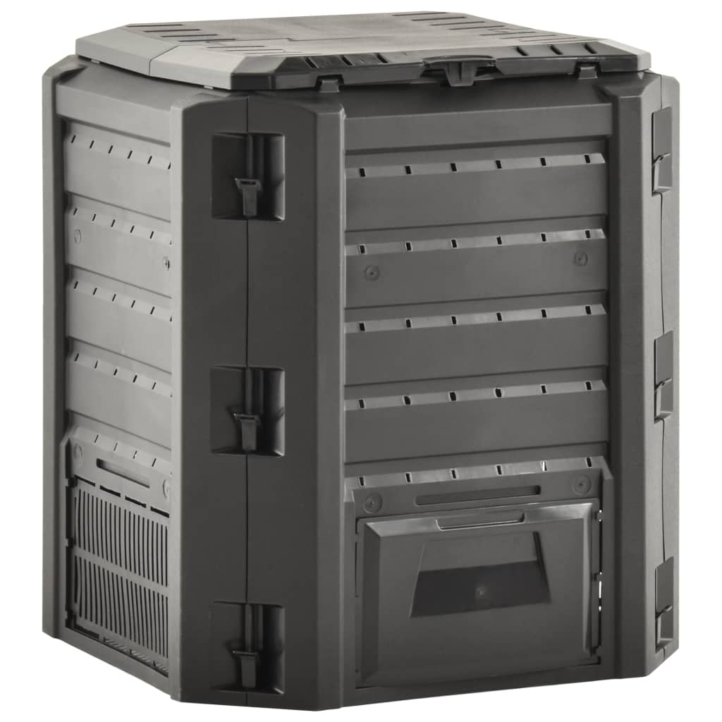 Vidaxl Compost Bin 380 L Negro